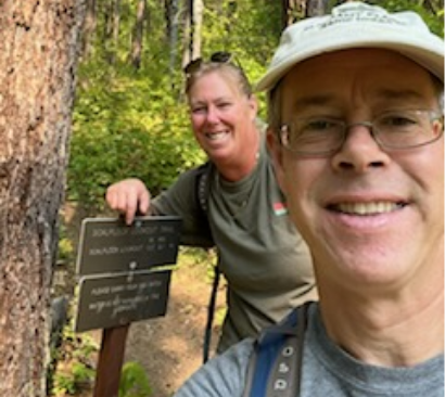 Eric Hummel and Girlfriend hiking in Montana